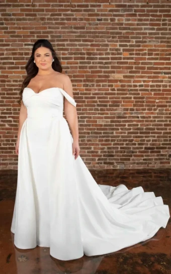 Essense of Australia Style #D3755 Dress And Overskirt #4 thumbnail