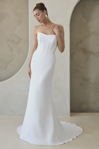 Casablanca Bridal Style #Collyns LE166 Dress and Overskirt #3 thumbnail