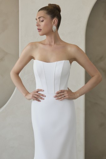 Casablanca Bridal Style #Collyns LE166 Dress and Overskirt #4 thumbnail