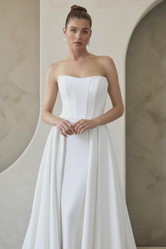 Casablanca Bridal Style #Collyns LE166 Dress and Overskirt #6 thumbnail