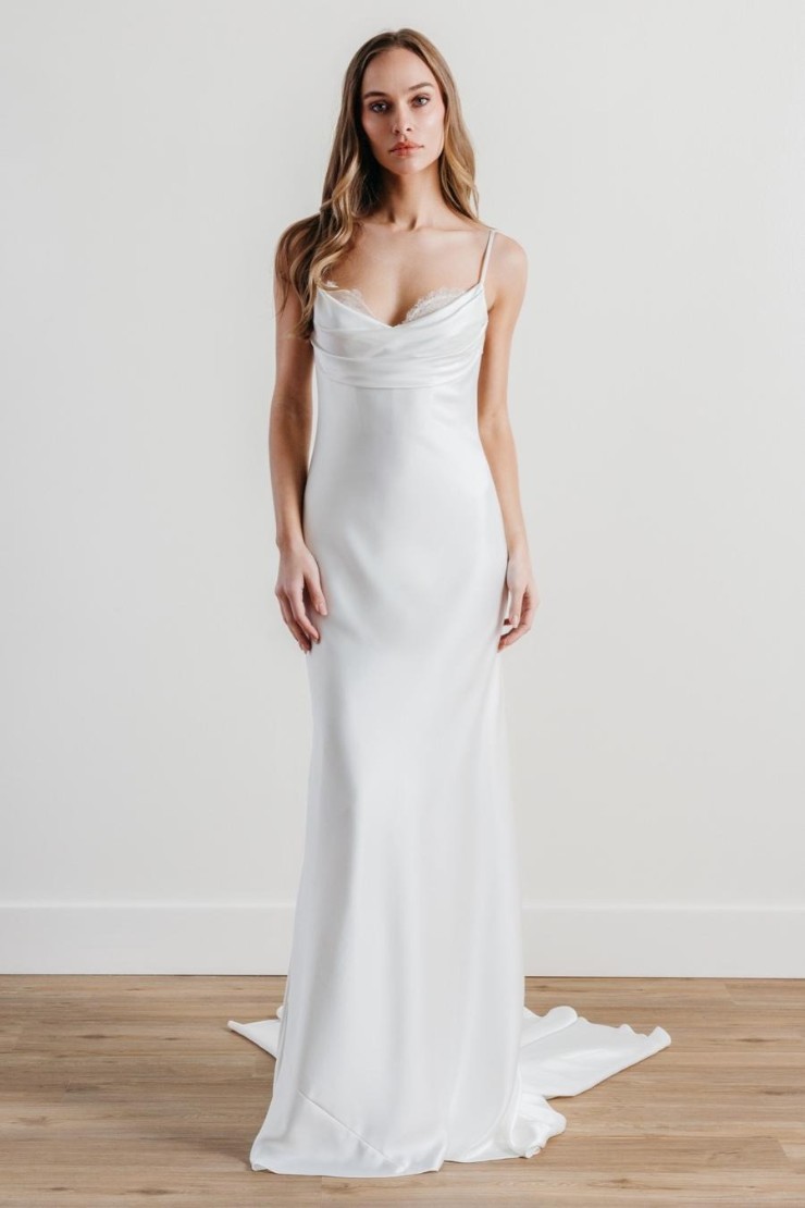 Wtoo Style #Cam 15218P with Arm Drape, no Lace Sleeves Default Thumbnail Image